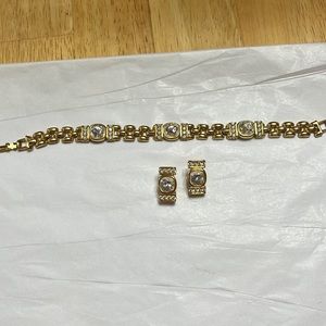 Bracelet and Clip on Earrings